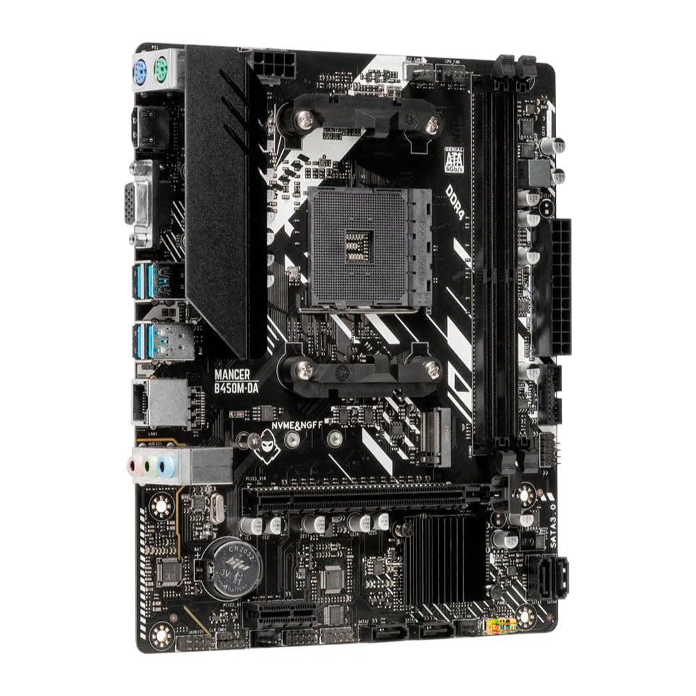 Placa Mãe Mancer B450M-DA V2SC DDR4, Socket AMD AM4, M-ATX, Chipset AMD B450M-DA V2SC, S/box