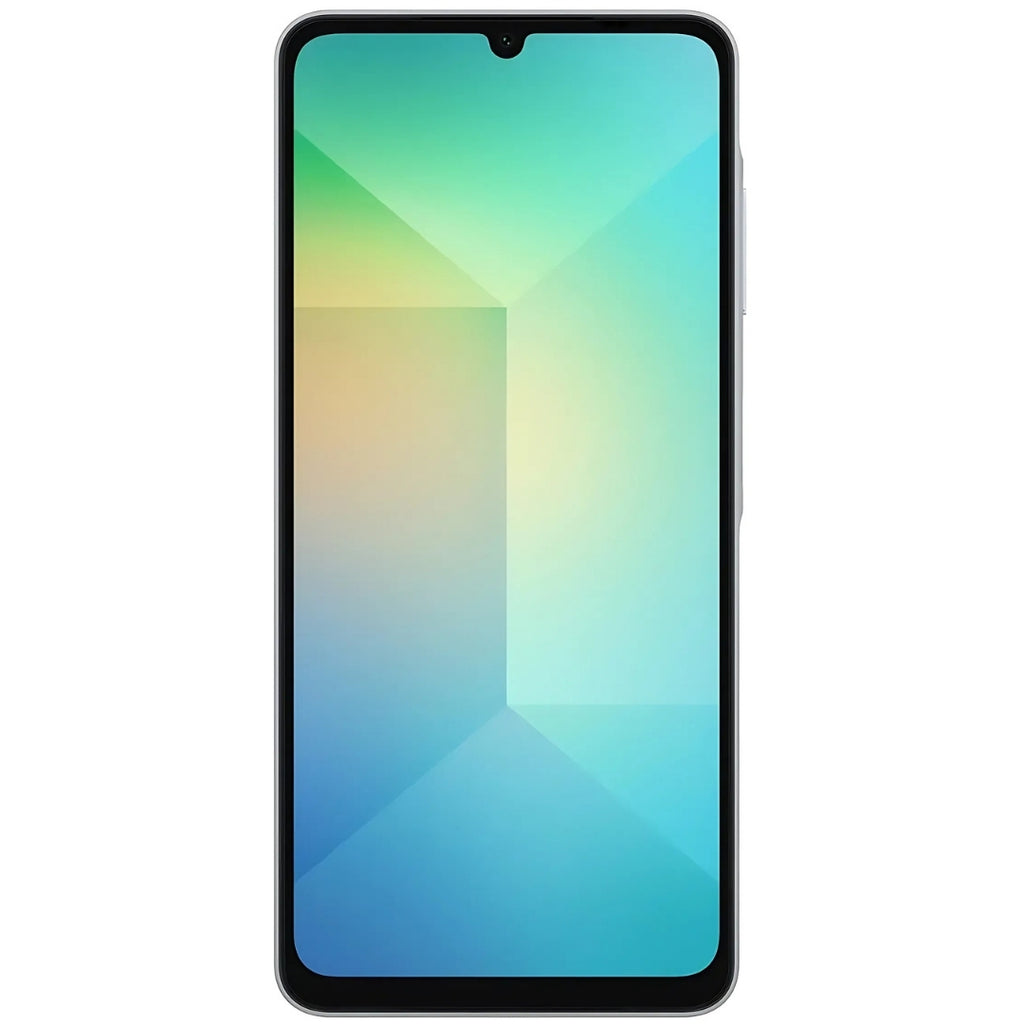 Smartphone Samsung Galaxy A06 128GB - Branco, 4G, RAM 4GB, Câmera 50MP + Selfie 8MP, Tela 6,7
