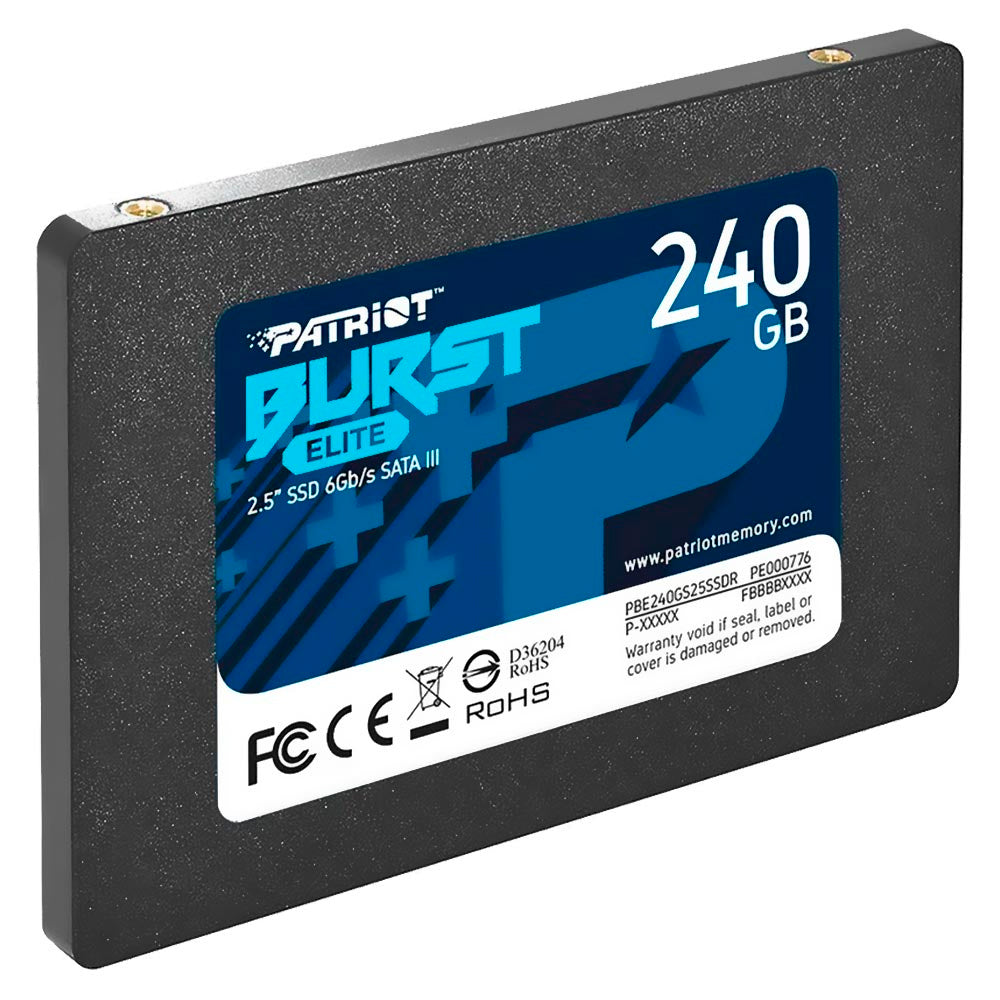 SSD 240GB Patriot Burst Elite 2.5" SATA 3 - PBE240GS25SSDR