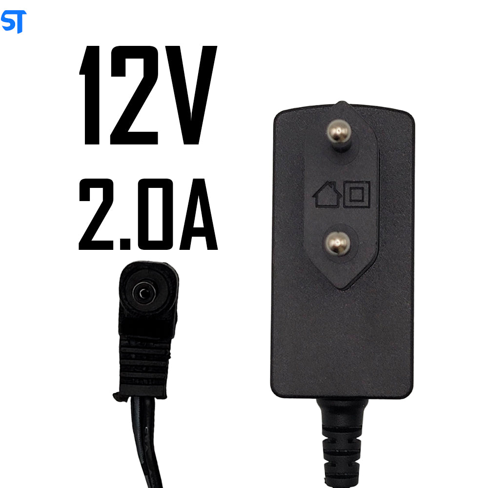 Fonte Carregador Notebook Positivo 12V 2.0A Bivolt 3.5mm x 1.0mm- WB-24M12FB