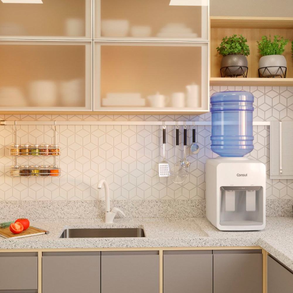 Bebedouro Refrigerado Consul Gela Fácil CJK40AB 20L Bivolt Água Gelada e Natural, Branco