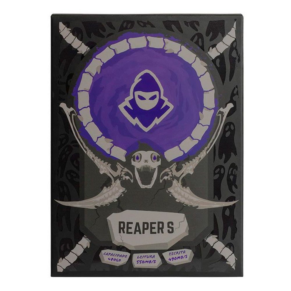 SSD Mancer Reaper S, 480GB, 2.5, Sata III 6GB/s, Leitura 550 MB/s, Gravacao 490 MB/s, MCR-RPRS-480