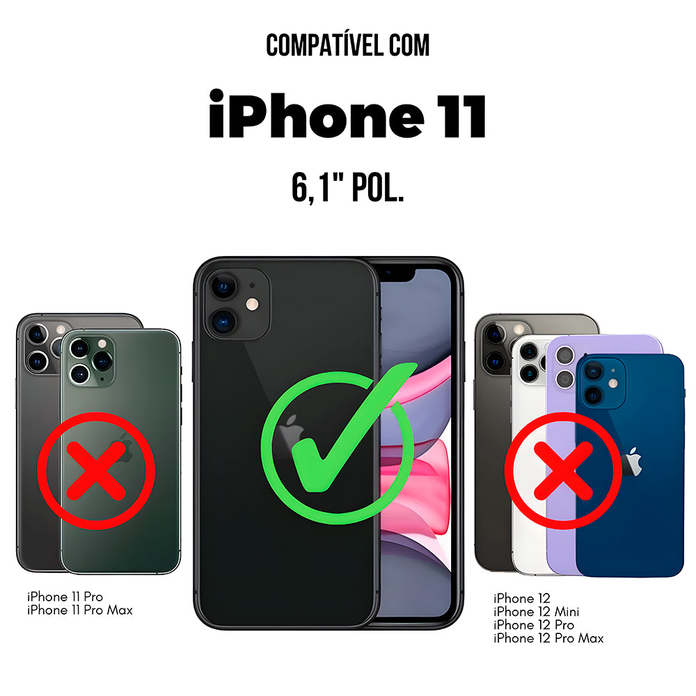 Capa Transparente, Com Suporte Para Carregamento Magnético, Para iPhone 11