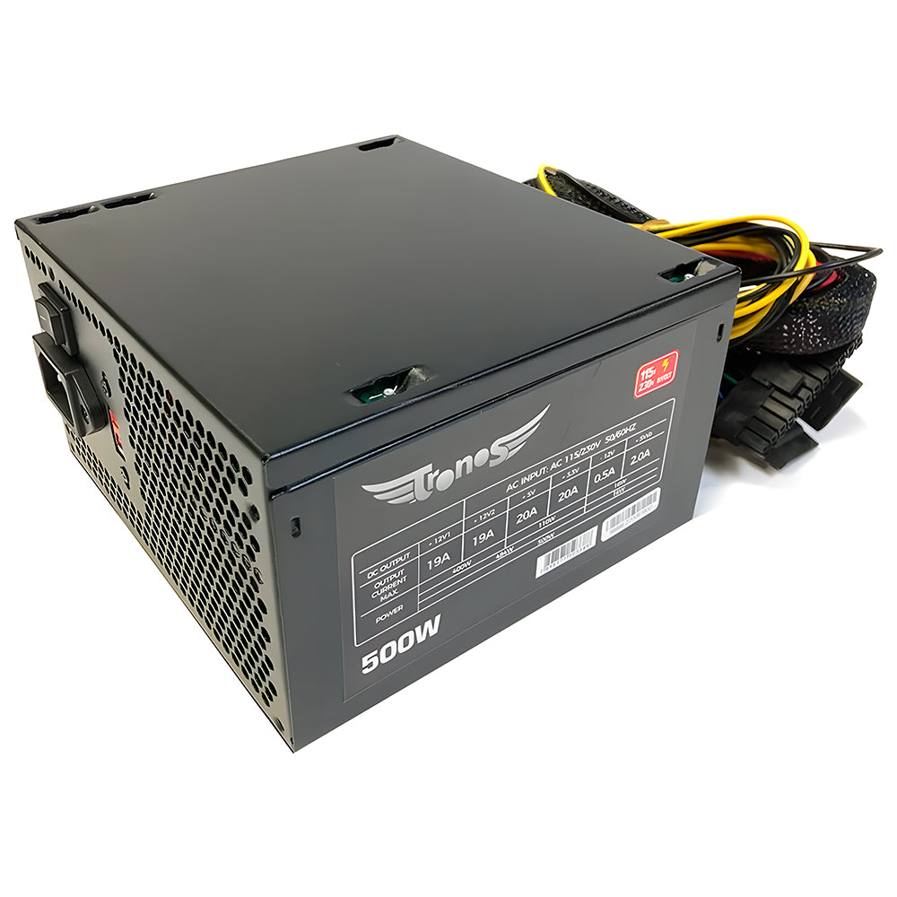 Fonte Gamer ATX Tronos TRS/5330-B, 500W, Real, Bivolt - Preto