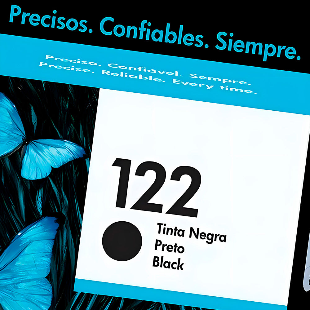 Cartucho de Tinta HP 122, Preto, Original, CH561HB, Para HP DeskJet 1000 2050 3050 2000