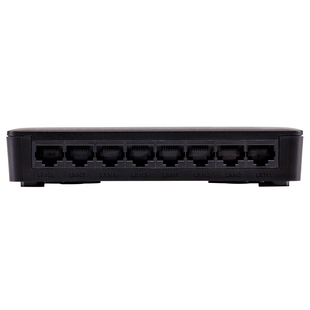 Switch Intelbras 8 Portas Fast Ethernet Poe Passivo 12-24V Com VLAN Fixa 10/100 Mbps -SF 800 VLAN Ultra- Anti Surto