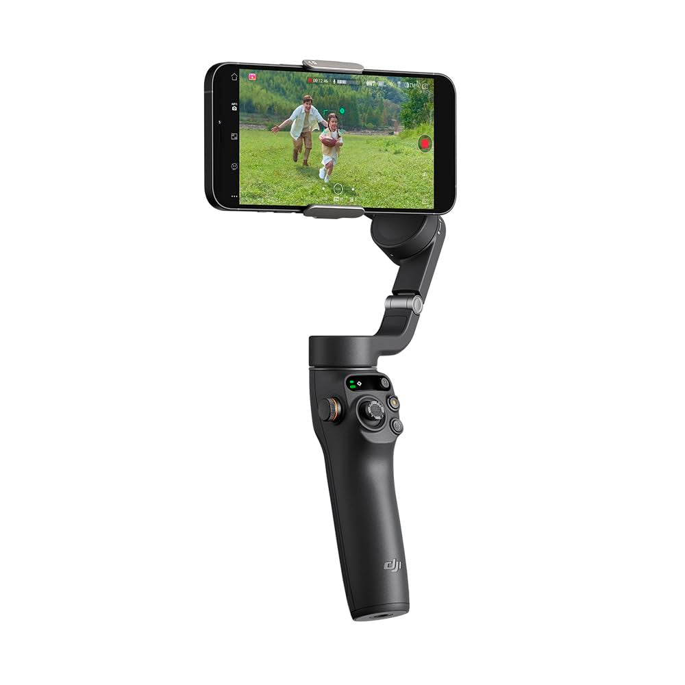 Gimbal Estabilizador DJI Osmo Mobile 6, com 3 eixos para Smartphone, Cinza Escuro, DJI110
