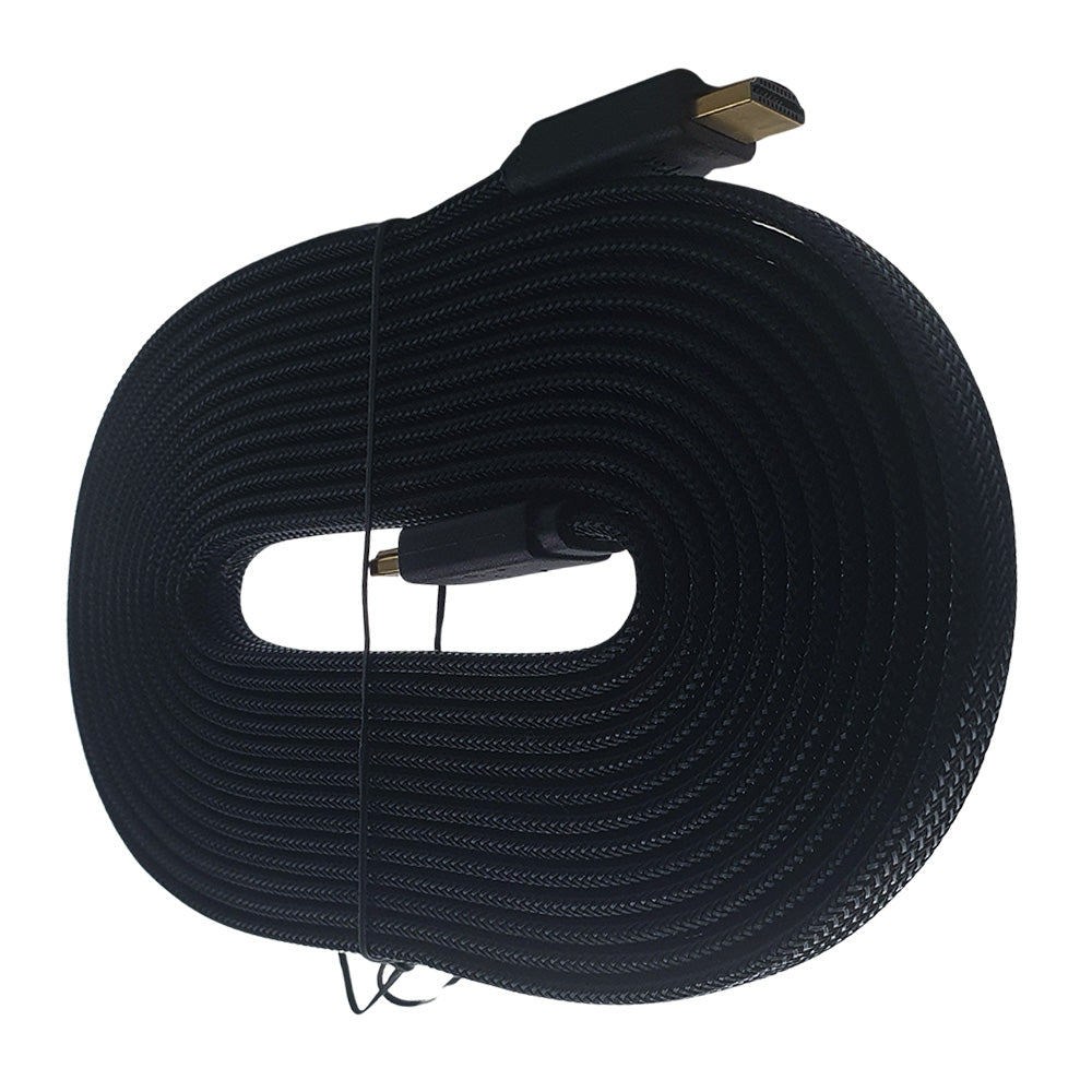 Cabo HDMi Para HDMi 5 Metros Em Malha 2.0 Full HD 4K 30Hz GRASEP - D-4K02