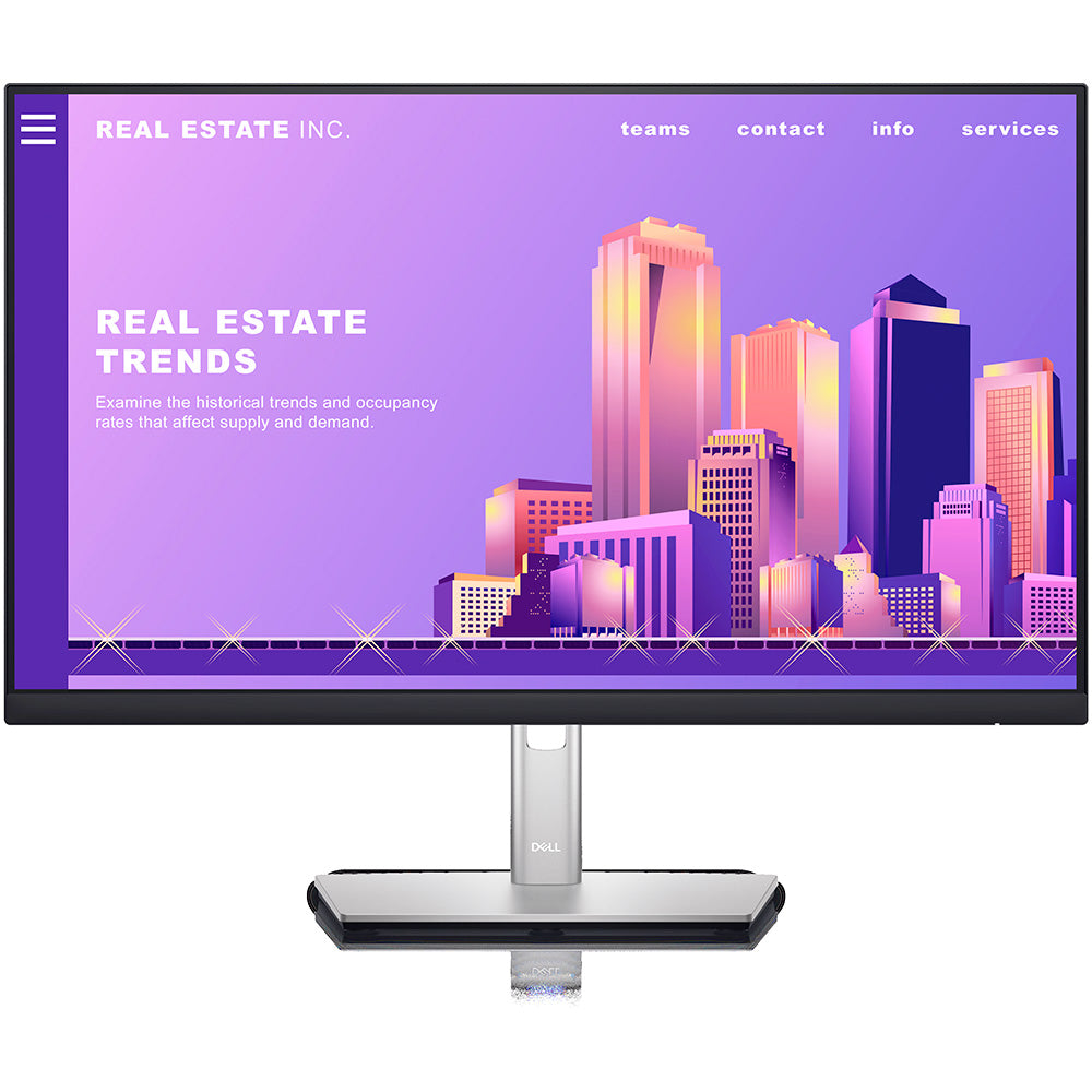 Monitor Dell P2422h, 23.8" Full HD, Com Ajustes, Cabo DP / HDMI / USB