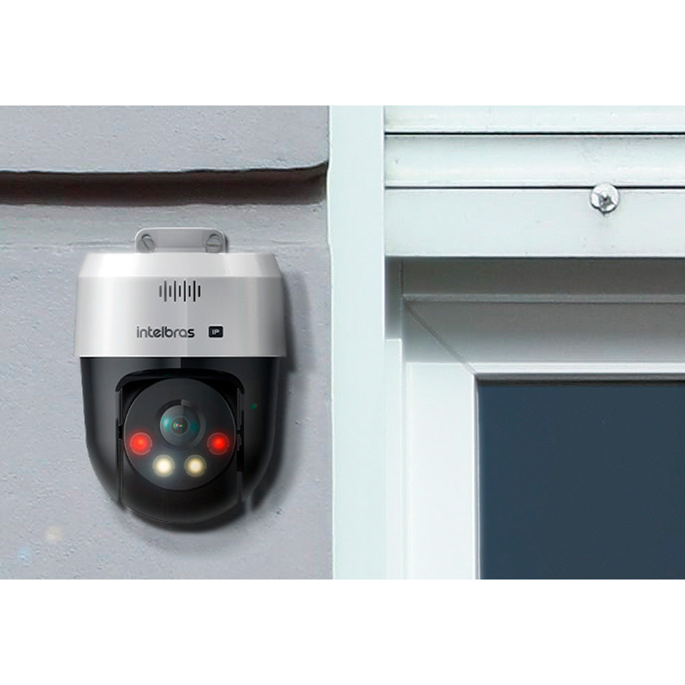 Câmera Mini Speed Dome Intelbras VIP 1300 MINI SD Infravermelho Full Color 3MP c/ Autotracking de Pessoas
