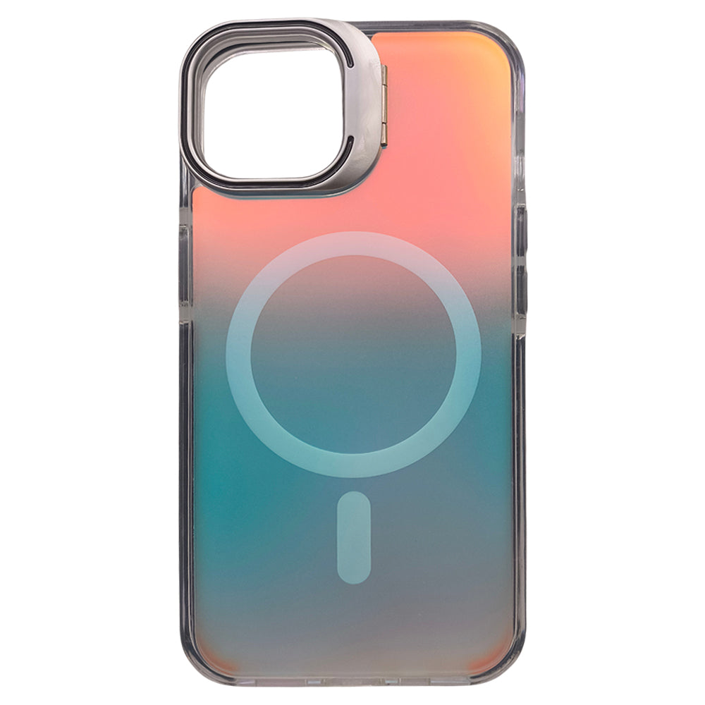 Capa Holográfica, Com Suporte Para Carregamento Magnético, Para iPhone 14 e 13