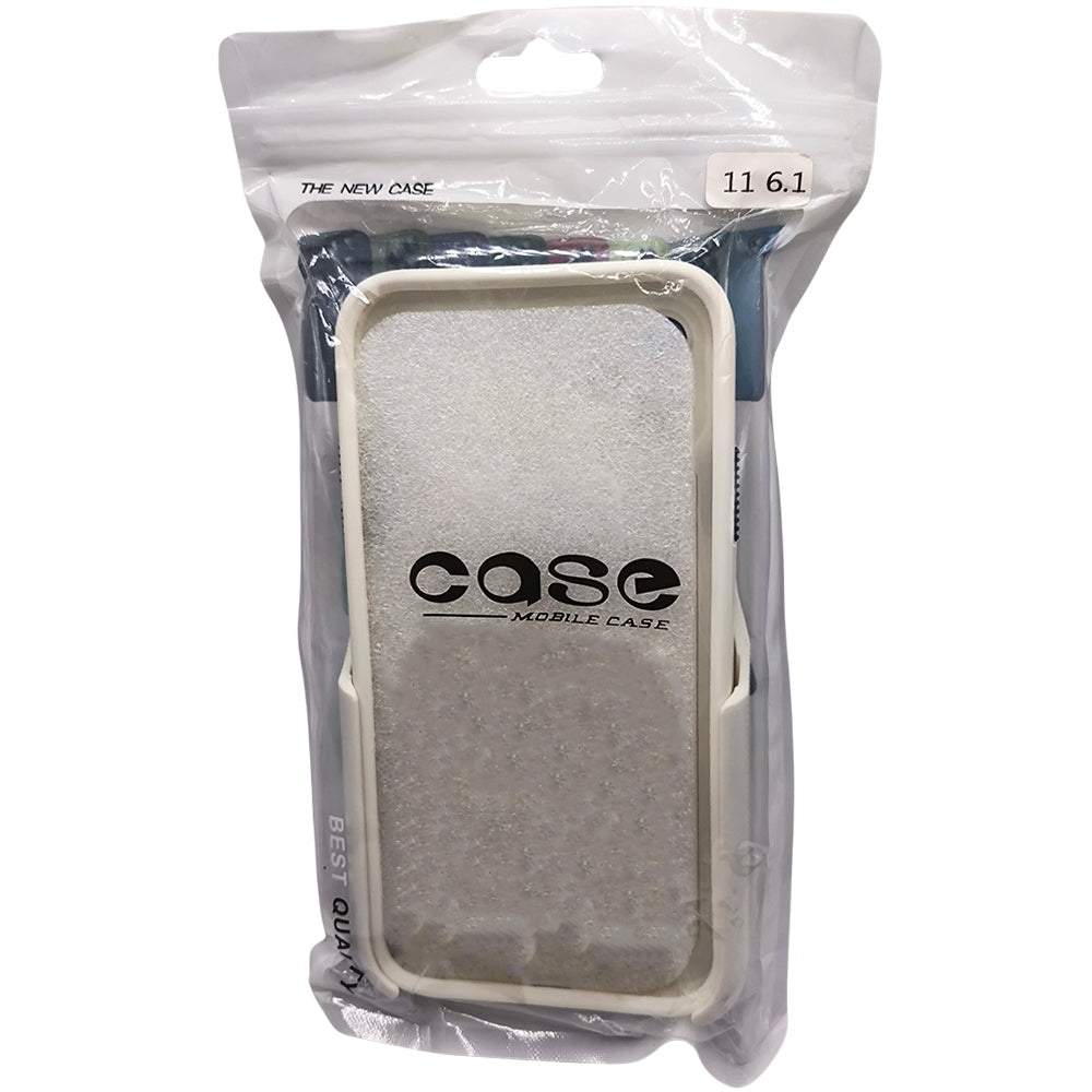 Capa Resistente Para iPhone 11, Com Suporte Clip, Anti-Impacto, Branco