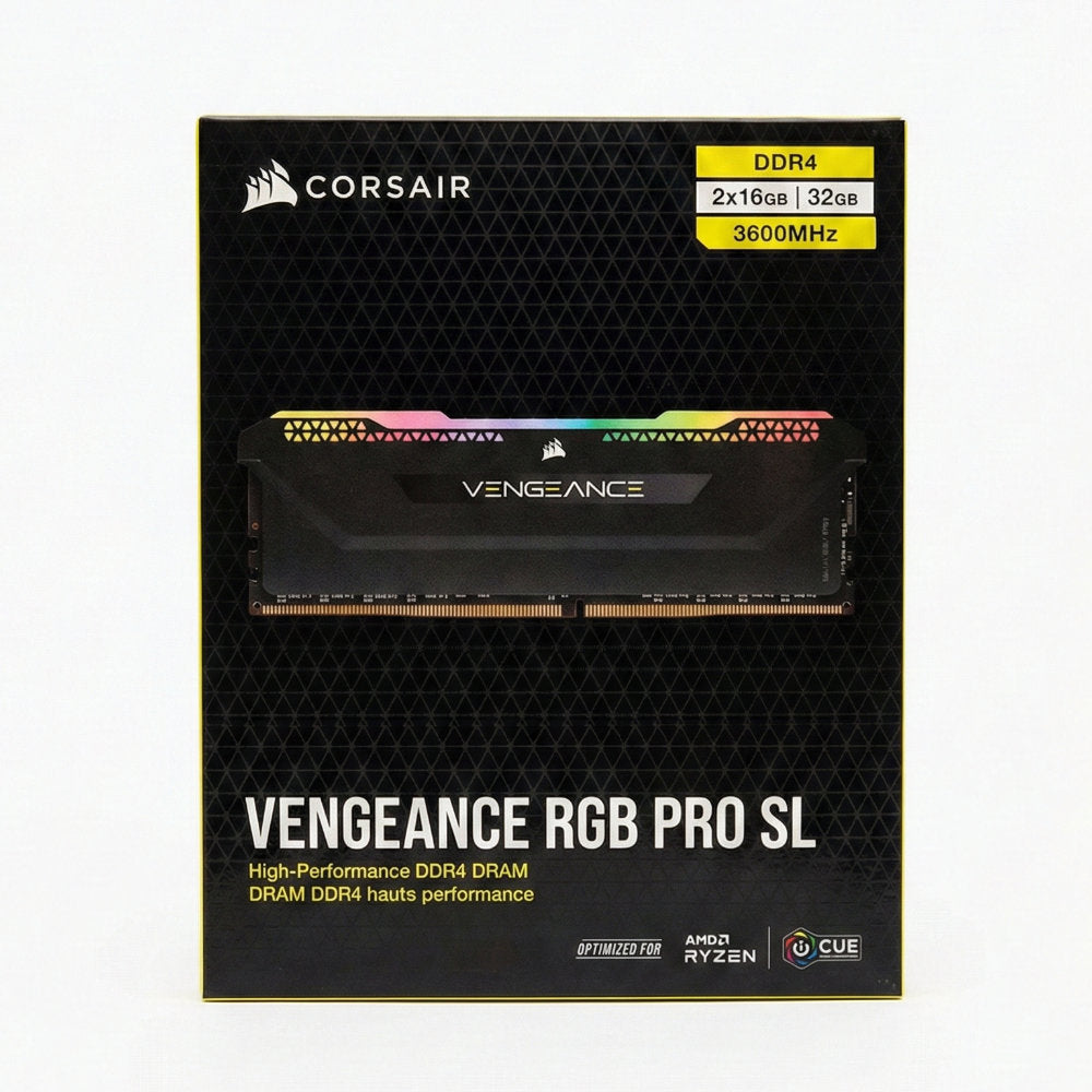 Memória RAM 32GB Corsair Vengeance RGB PRO SL DDR4 3600MHz (2x16GB) CMH32GX4M2Z3600C18