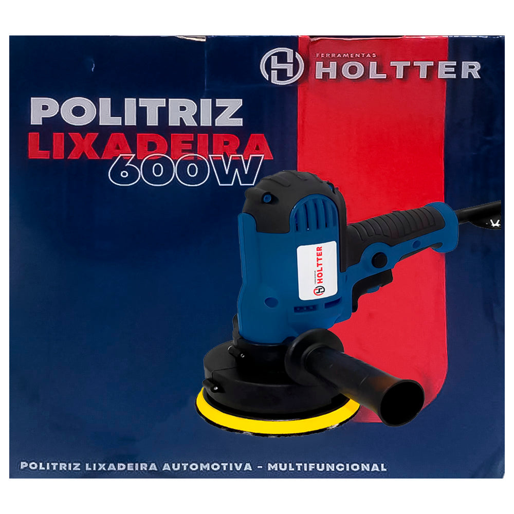 Politriz Lixadeira Automotiva Profissional 5 Polegadas 600W - Holtter