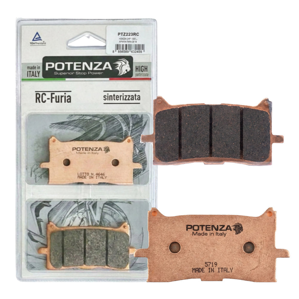 Kit Pastilha Dianteira de Freio Para Moto Potenza Furia-Rc Honda CRF 1000L África Twin 2016 (PTZ223RC)