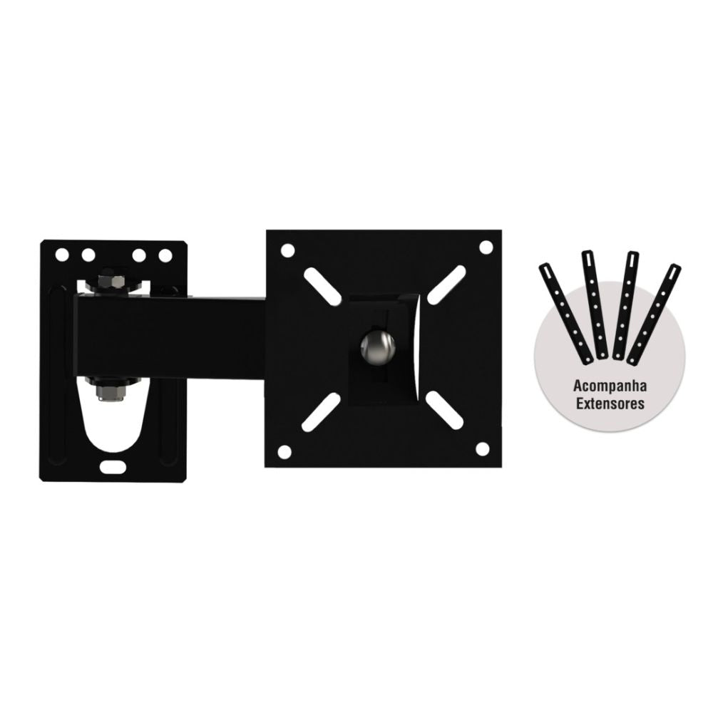Suporte Articulado Para Tv 28 32 40 42 43 49 50 55 e 60 Polegadas BRA3.0 - Brasforma