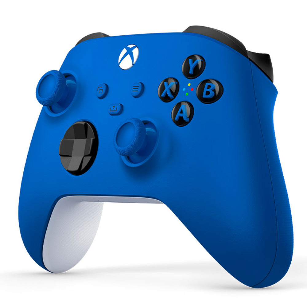 Controle Joystick Sem Fio Microsoft Xbox Series S, X e PC ,Shock Blue Azul- Qau-00079