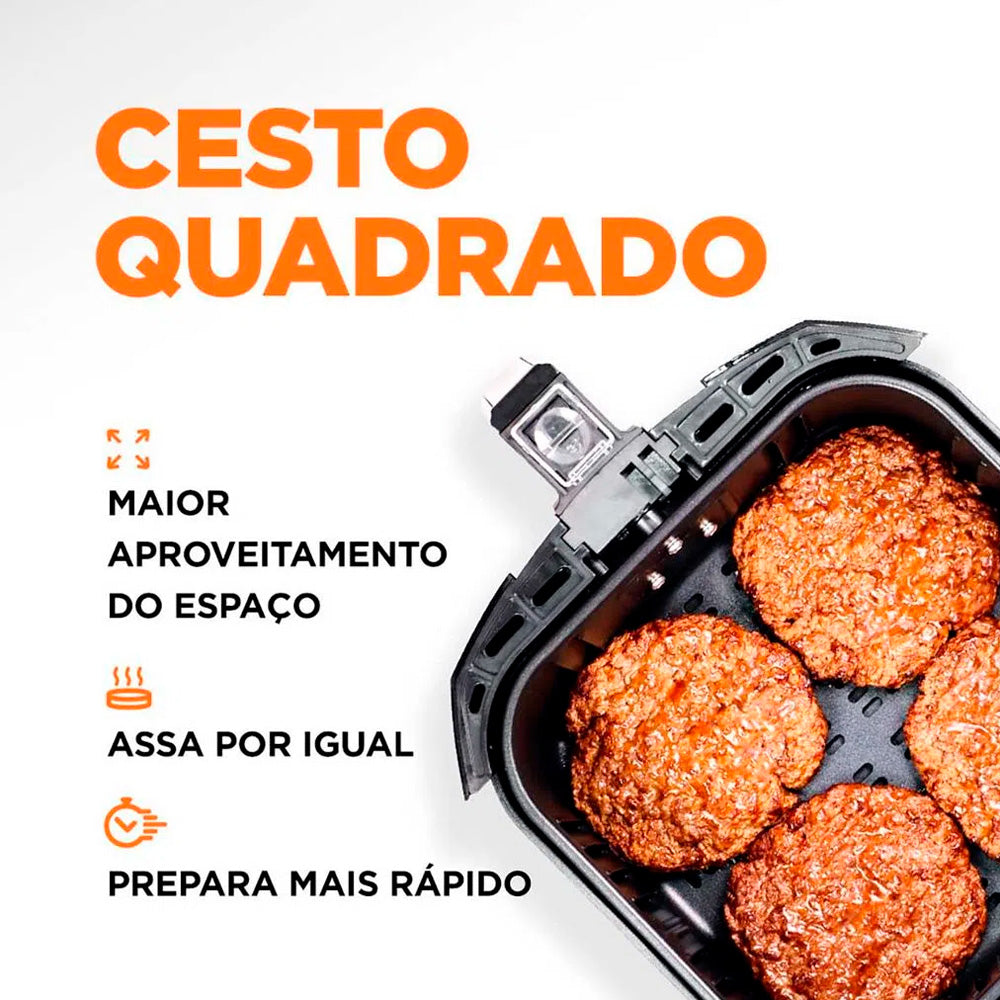Fritadeira Air Fryer Elétrica Sem Óleo Mondial , Family AFN-40-BI Preto 4L Com Timer