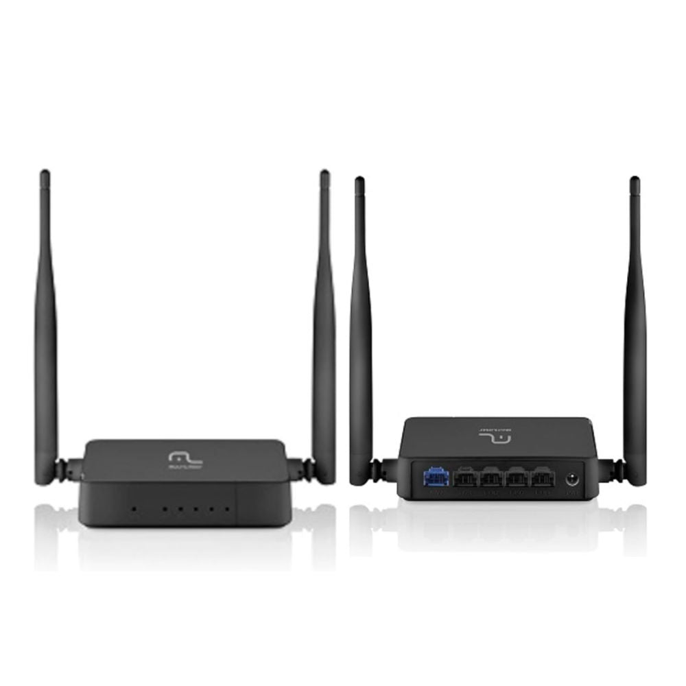 Roteador Multilaser RE171 Wireless 300Mbps 2 Antenas Removíveis 5dBi 4 Portas LAN 2.4GHz