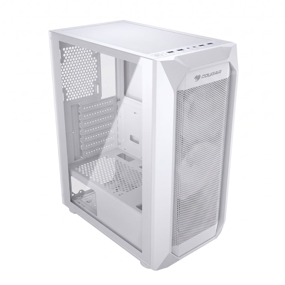 Gabinete Gamer Cougar MX410-G Suporte Atx/MaTX//Mini-ITX Com Lateral de Vidro - Branco