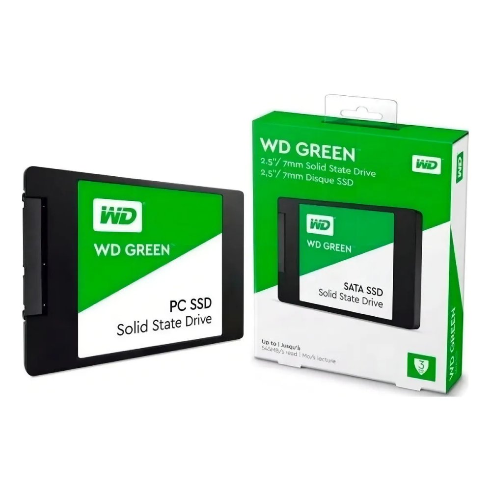 SSD Western Digital WD Green 2TB SATA III 2.5" Leitura 545MBs - WDS200T2G0A