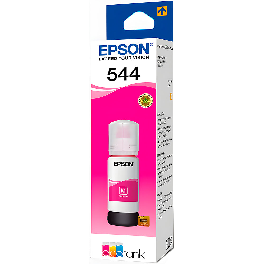 Refil de Tinta Epson Magento 544-T544320 Original Para L3110/L3150 Rende 7.500 Páginas (Na Caixa)