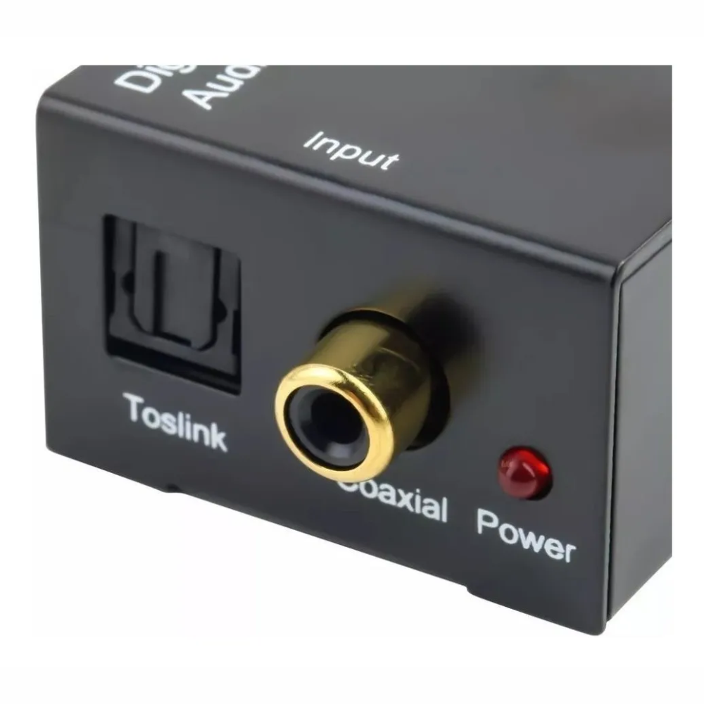 Conversor De Áudio Coaxial Ou Toslink Digital Para Rca Ecooda Ex2719