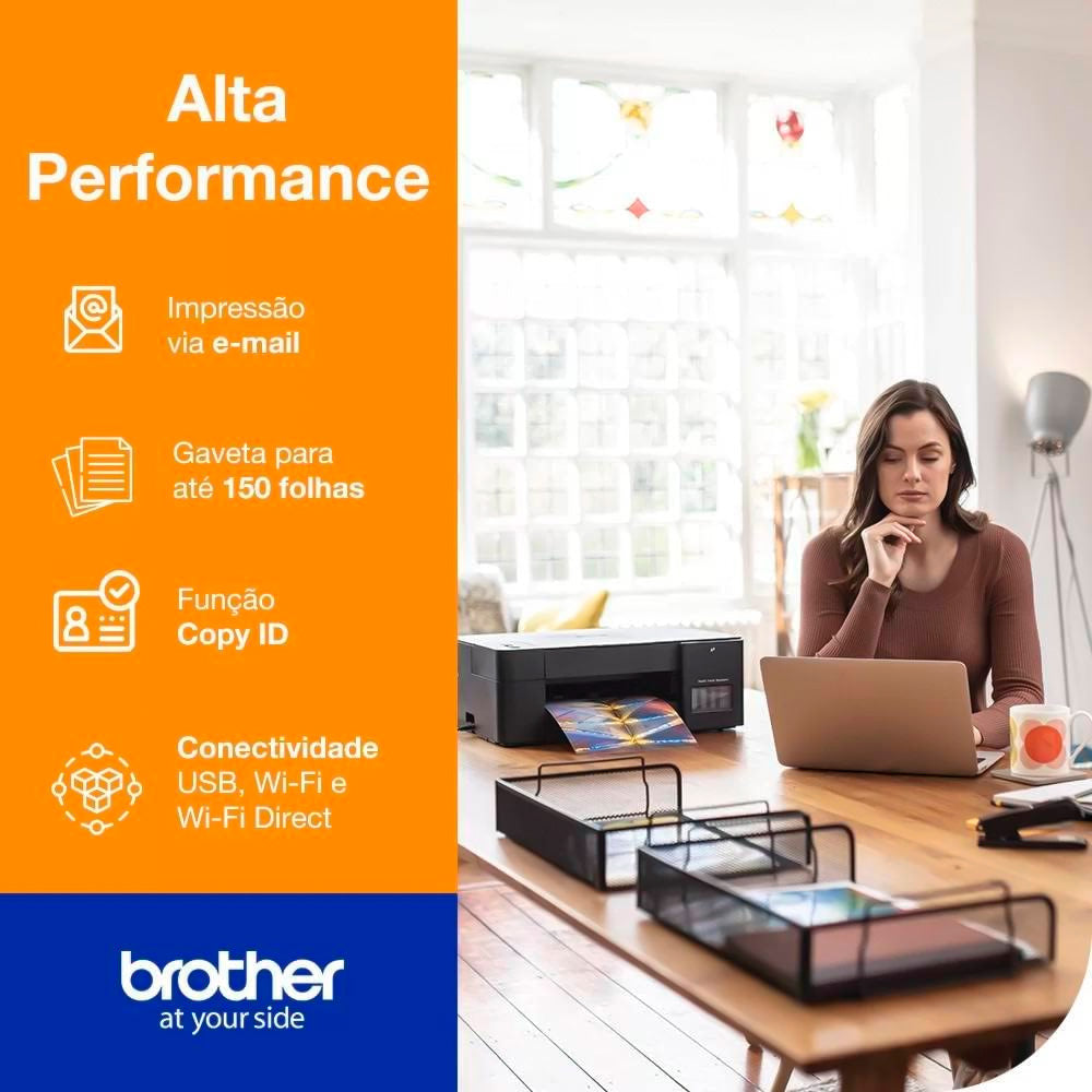 Multifuncional Tanque de Tinta Brother InkBenefit DCP T420WV Wi Fi 220V