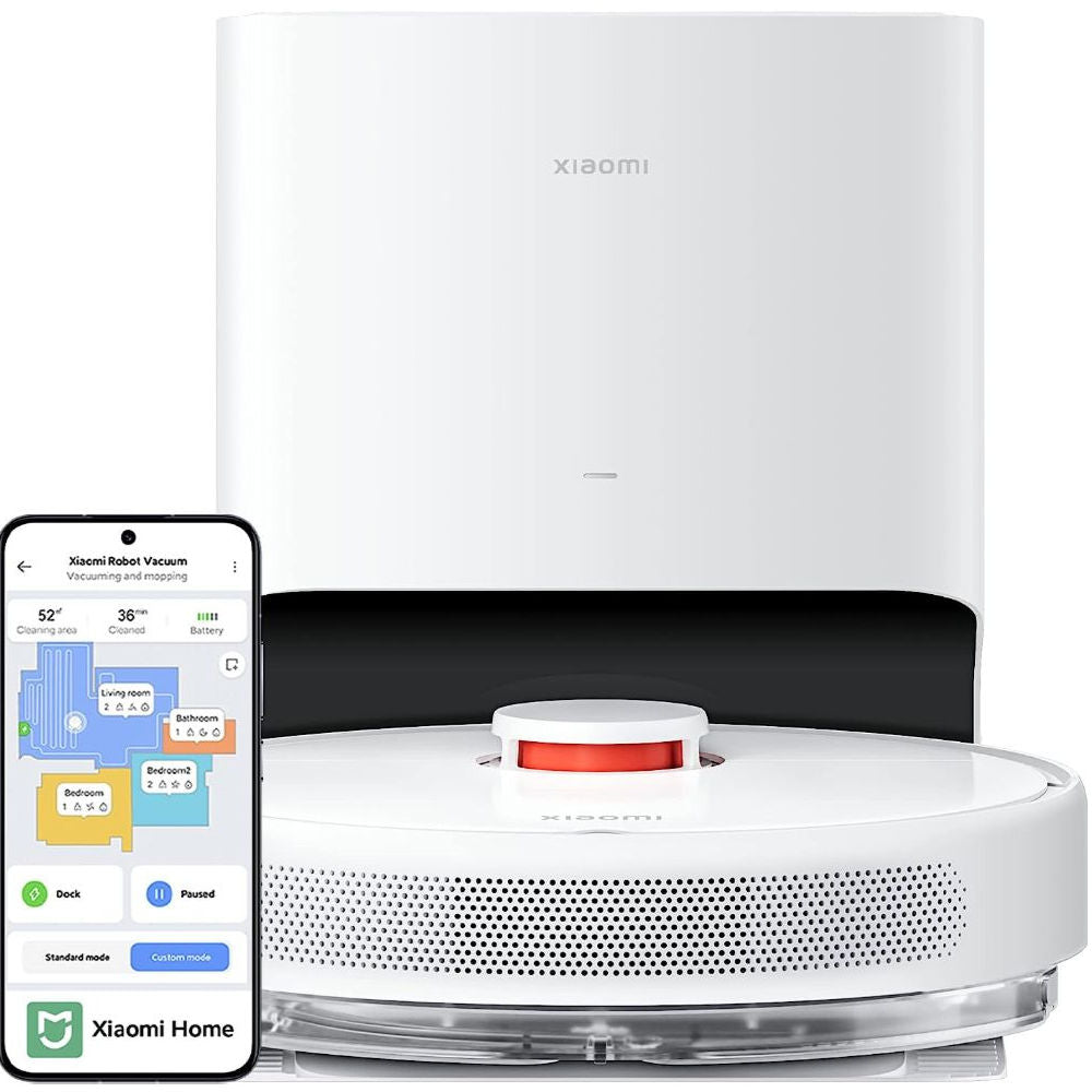 Robô Aspirador Xiaomi Vacuum X10, Aspira e Passa Pano, Sistema Inteligente de Navegação a Laser, Bateria 5200mAh, Branco