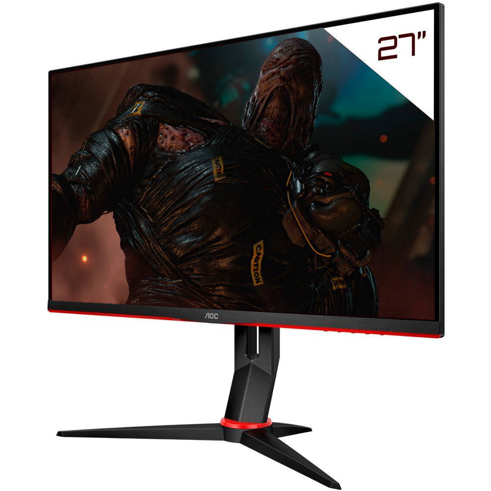 Monitor Gamer AOC Hero 27 Full HD, Wide, 144 Hz, 1ms, IPS, HDMI e VGA, G-Sync, Ajuste de Ângulo - 27G2/BK