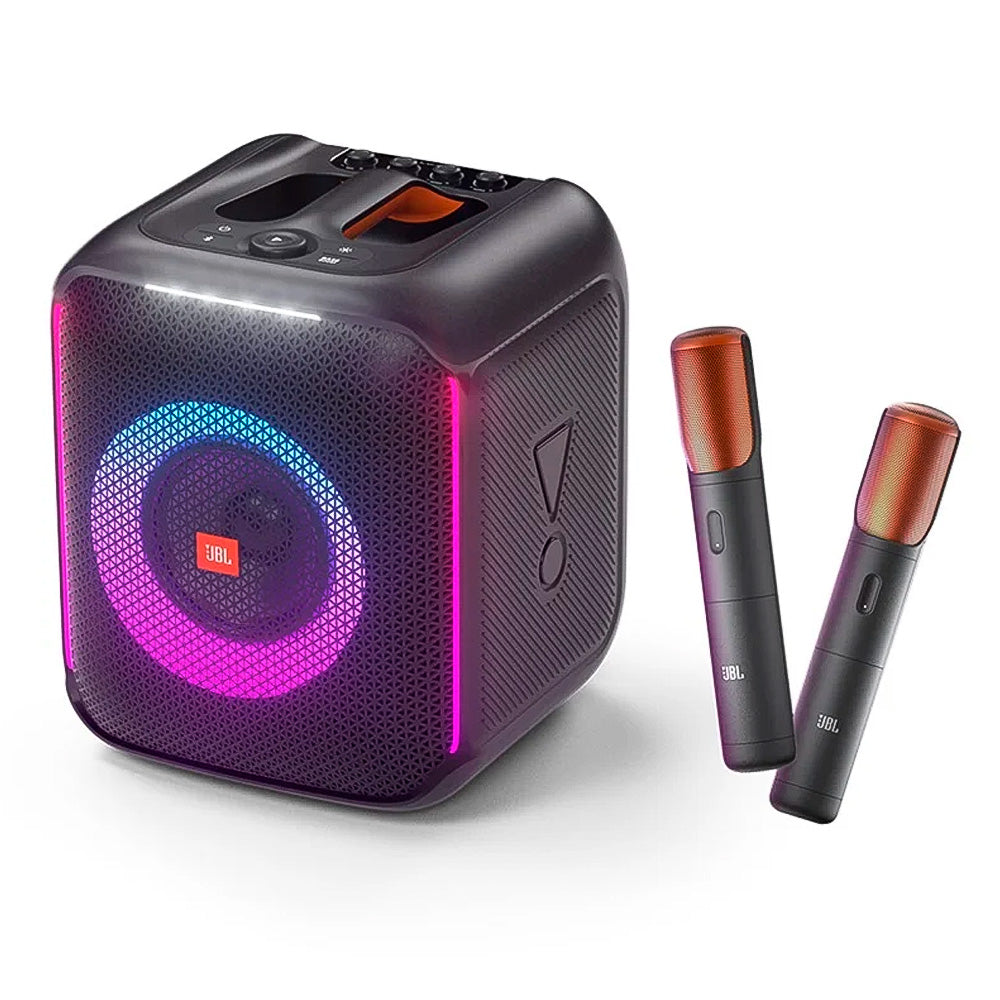 Caixa de Som Bluetooth JBL PartyBox Encore Com 2 Microphones 100W - Power Ful Bass Boost JBLPBENCORE2MICBR