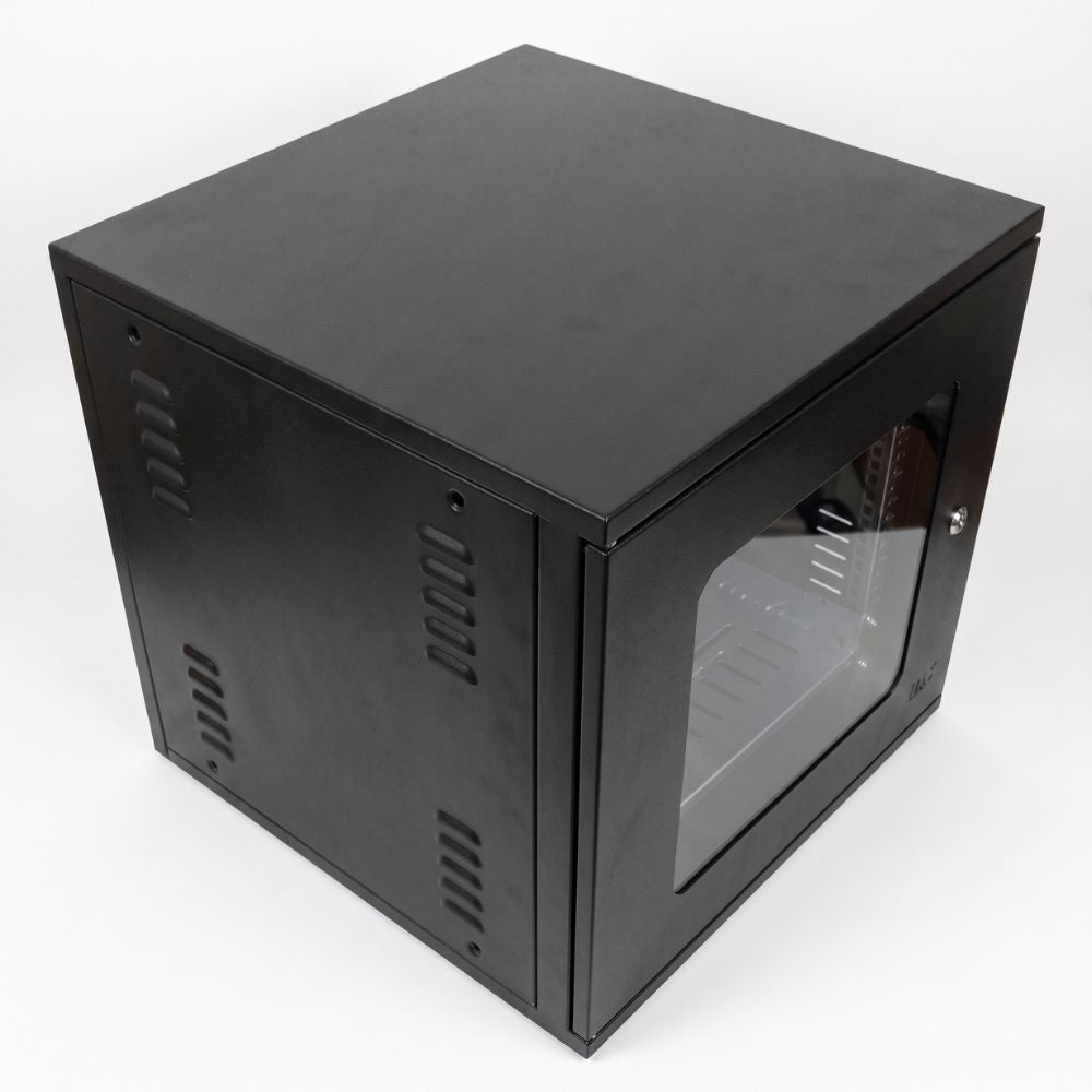 Rack Para Servidor Padrão 19" 10U x 470mm, com Visor de Acrílico, Solda Parede - Max Eletron
