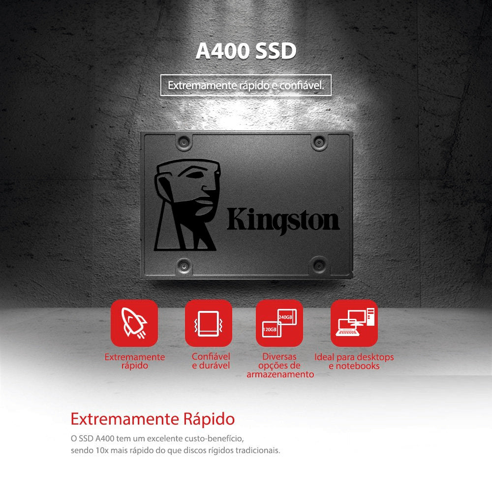SSD Kingston 240GB Sata 3 A400S37/240G - 2.5