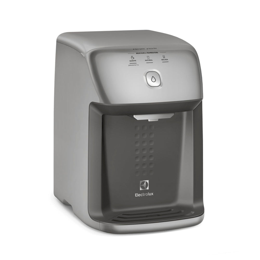 Purificador de Água Natural, Gelada e Quente PH41X Electrolux Prata, 220V, Com Compressor e Controle de Temperatura
