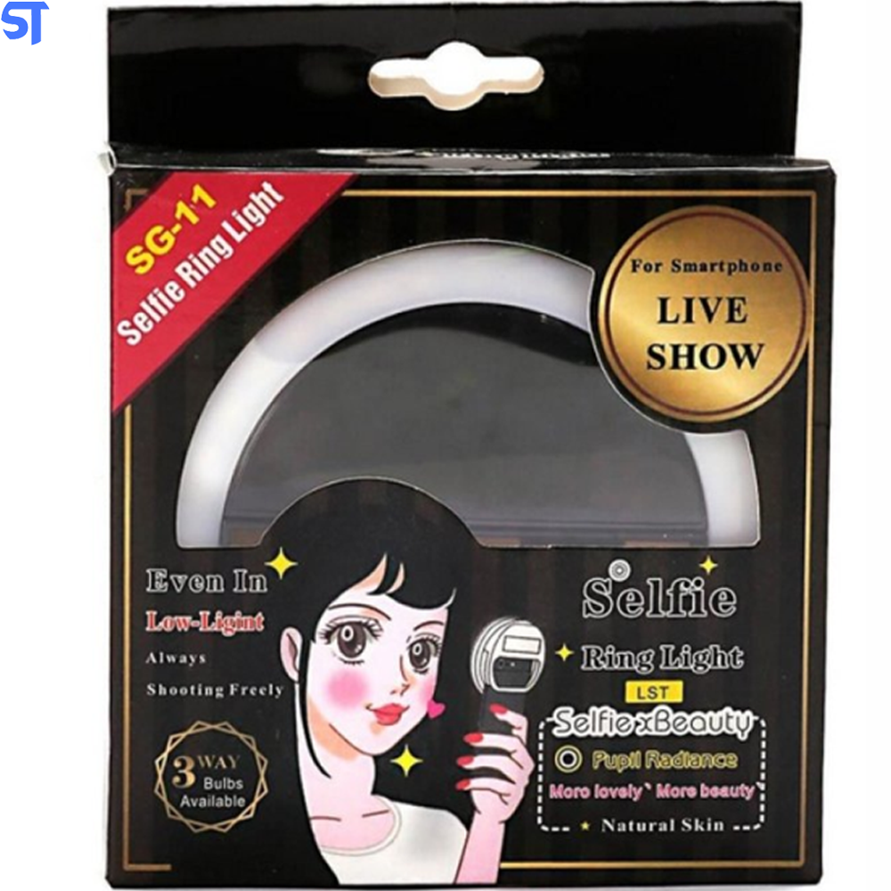 Ring Light Selfie Anel De Luz Para Celular 8,5cm SG-11