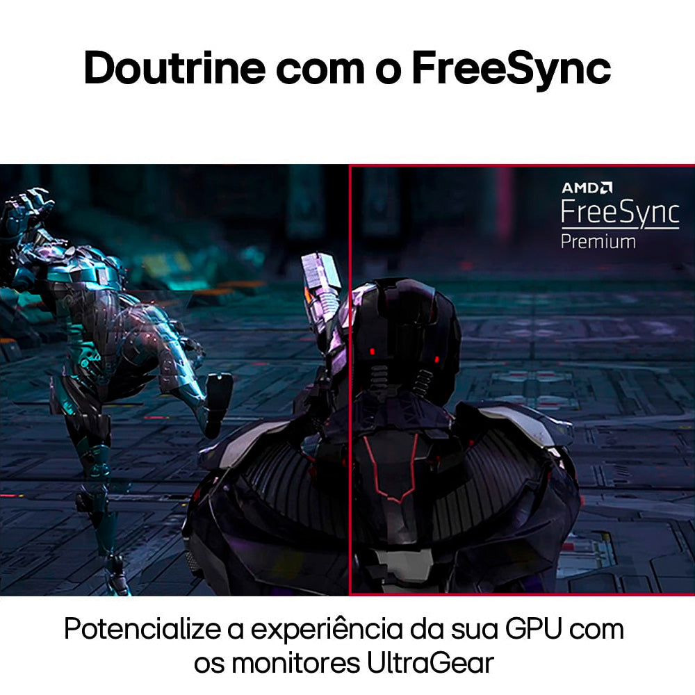 Monitor Gamer LG UltraGear 24 Full HD, 144Hz, 1ms, IPS, HDMI e DisplayPort, 99% sRGB, HDR, FreeSync, VESA 24GN60R-B.AWZM