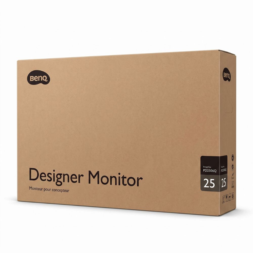 Monitor BenQ PD2506Q-B 25” 2K QHD IPS HDR10 DisplayHDR 400 Para Design Preto