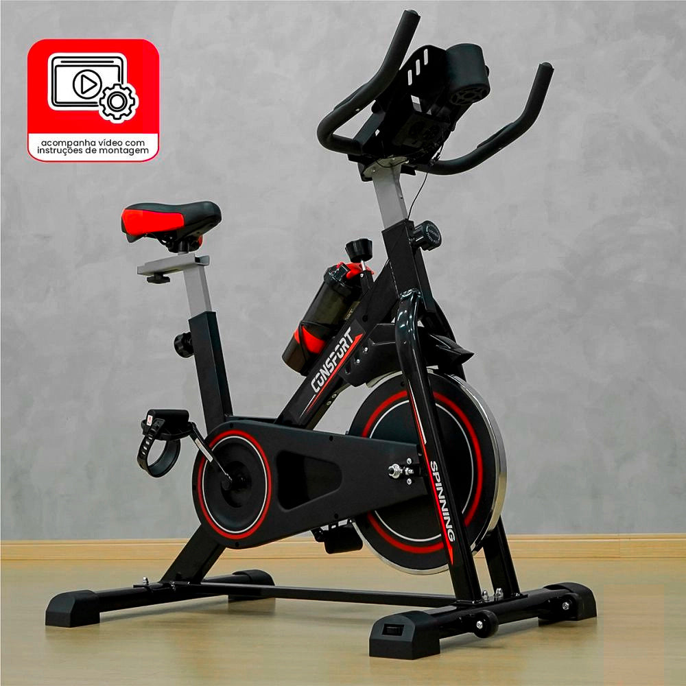 Bicicleta Ergometrica Spinning S100- Consport, Com Suporte Para Tablete e Smartphone