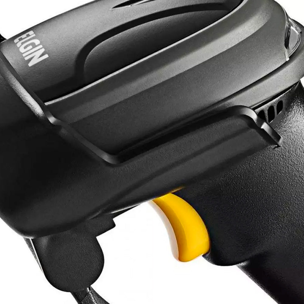 Leitor de Código De Barras Elgin EL-250, Leitura 1D e 2D, USB, Com Suporte, Tecnologia Area Imager, Preto - 46EL250USC01