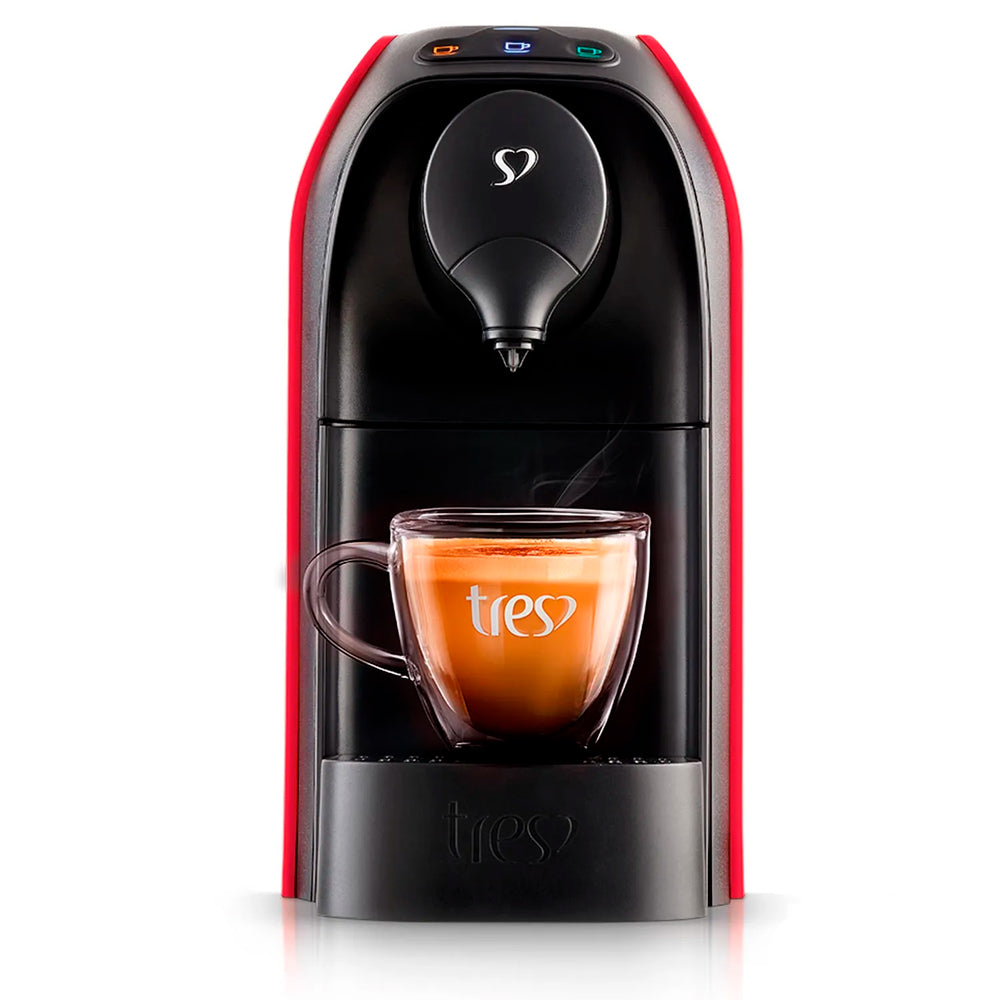 Cafeteira Espresso Três Corações Passione Vermelha, 220V, 15bar, 650ml, Multibebidas Automática
