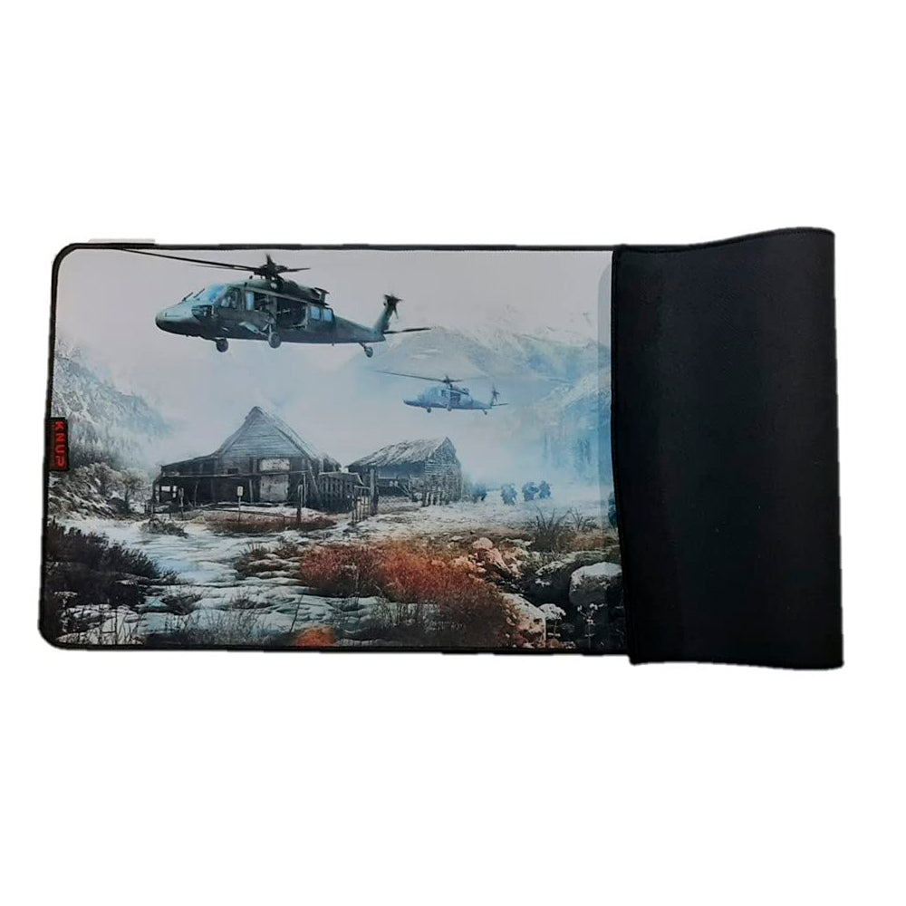 Mouse Pad Gamer Grande KNUP, 800x300mm, Superficíe Antiderrapante e Bordas Costuradas - KP-S08