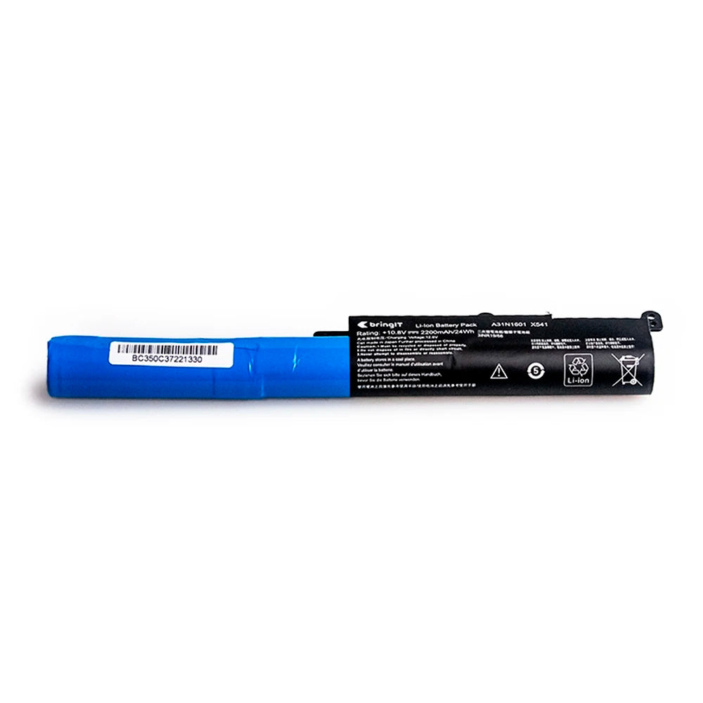 Bateria de Notebook Compatível com Asus Vivobook Max X541NA, 3 Células, 10.8V, 2200 mAh, Cor Azul, BringIT - PN A31N1601