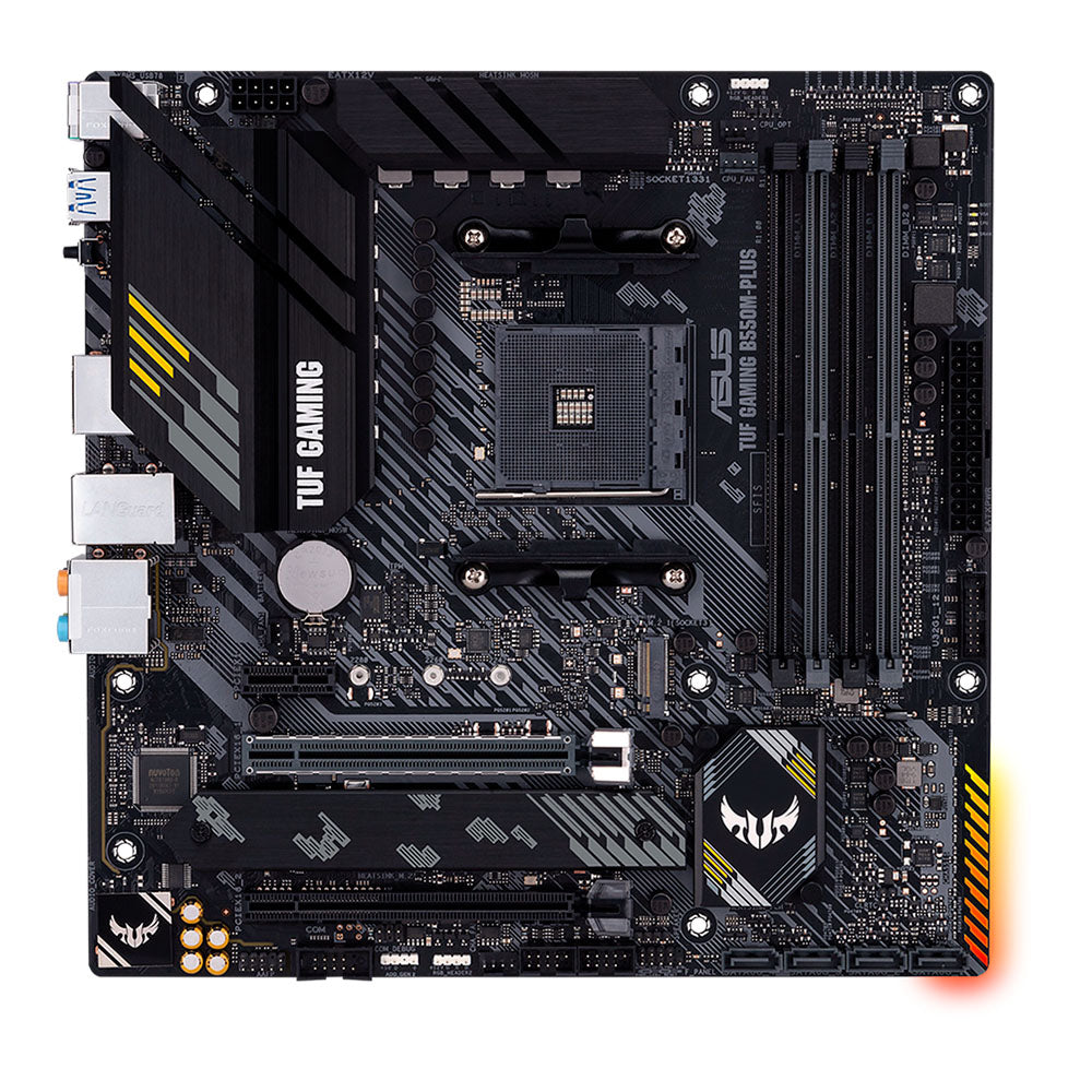 Placa Mãe Asus TUF GAMING B550M-PLUS, AMD AM4, Com 4 Slots RAM DDR4, mATX