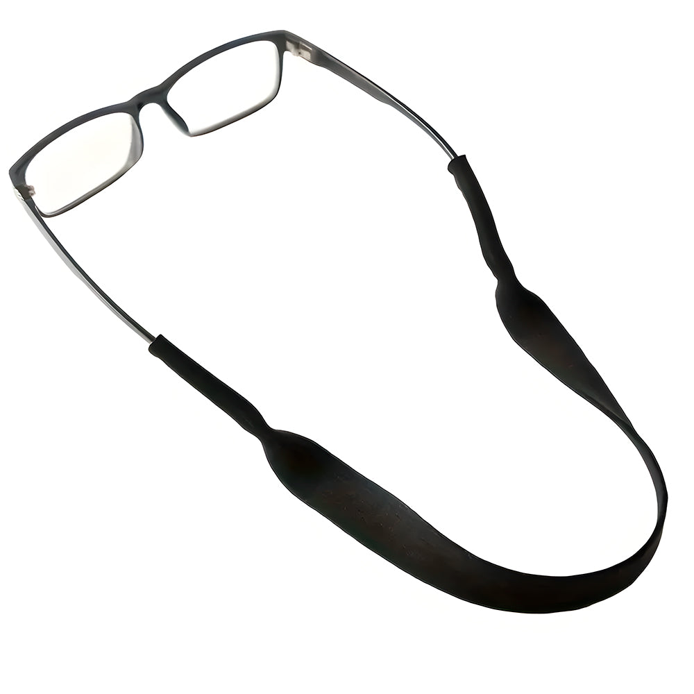 Cordão de Óculos, Ajustável, Antiderrapante, Para Óculos Casuais e Esportivos, Preto