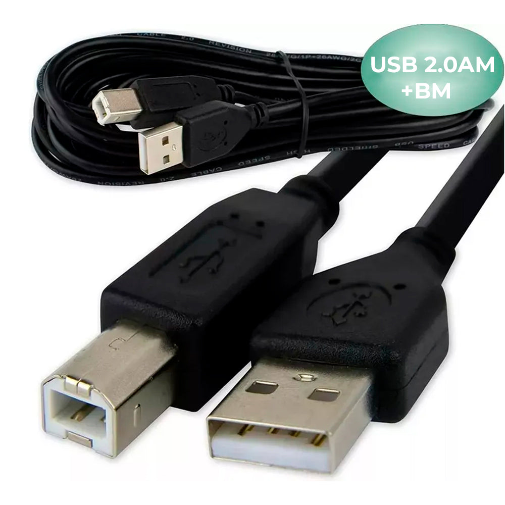 Cabo de Impressora USB 2.0AM + BM, 1,5 Metros, Filtro Contra Interfências, Next Trad - 03506