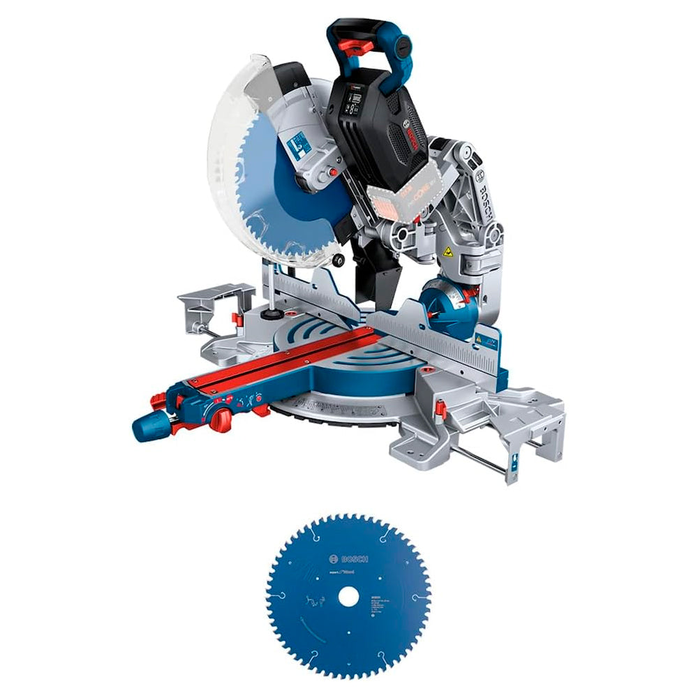 Serra Esquadria Bosch GCM 18v 305 GDC 2000w 18v Sb, Com Disco, Biturbo Brushless, Portátil á Bateria