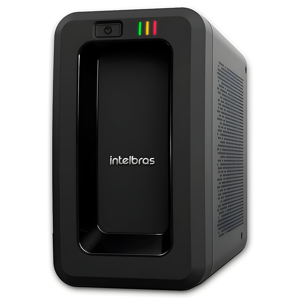 Nobreak Intelbras ATTIV 700VA, Semi Senoidal, Bivolt, 4 Tomadas de Saída, Com Bateria, Preto