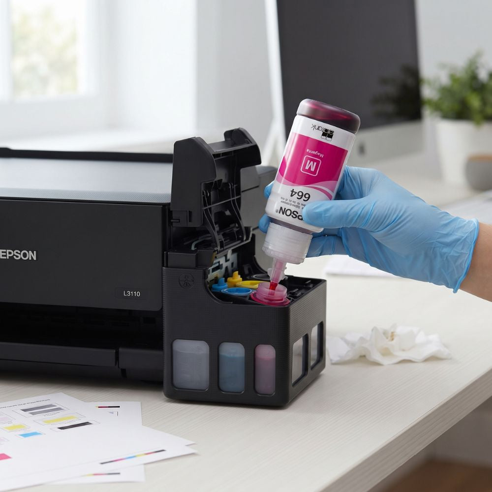 Refil de Tinta Epson Corante MP 664/673 Magento 70ML Kora Masterprint Para Ecotank Epson