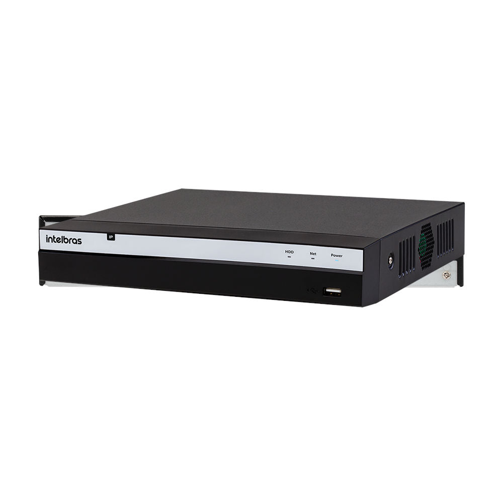 Gravador Digital de Vídeo NVD 8 Canais Intelbras 3308-P-Série 3000 IP PoE 4K Ultra HD 8MP NVD 3308-P-Série 3000
