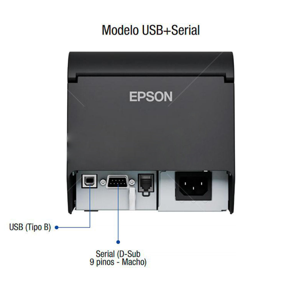 Impressora Térmica Não Fiscal Epson TM-T20X II, 200 mm/s, 203 dpi, USB + Serial (RS-232C)